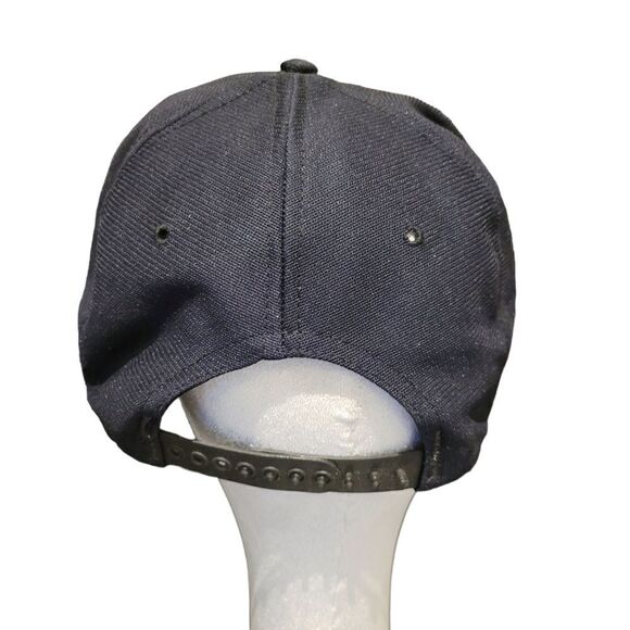 Vintage 90s Navy Blue Funny Graphic Trucker Hat Cap Snapback - Picture 3 of 5